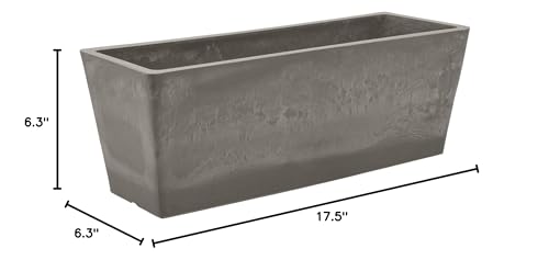 Arcadia Garden Products Window Box Cement 17.5x7x6 PSW U45CT