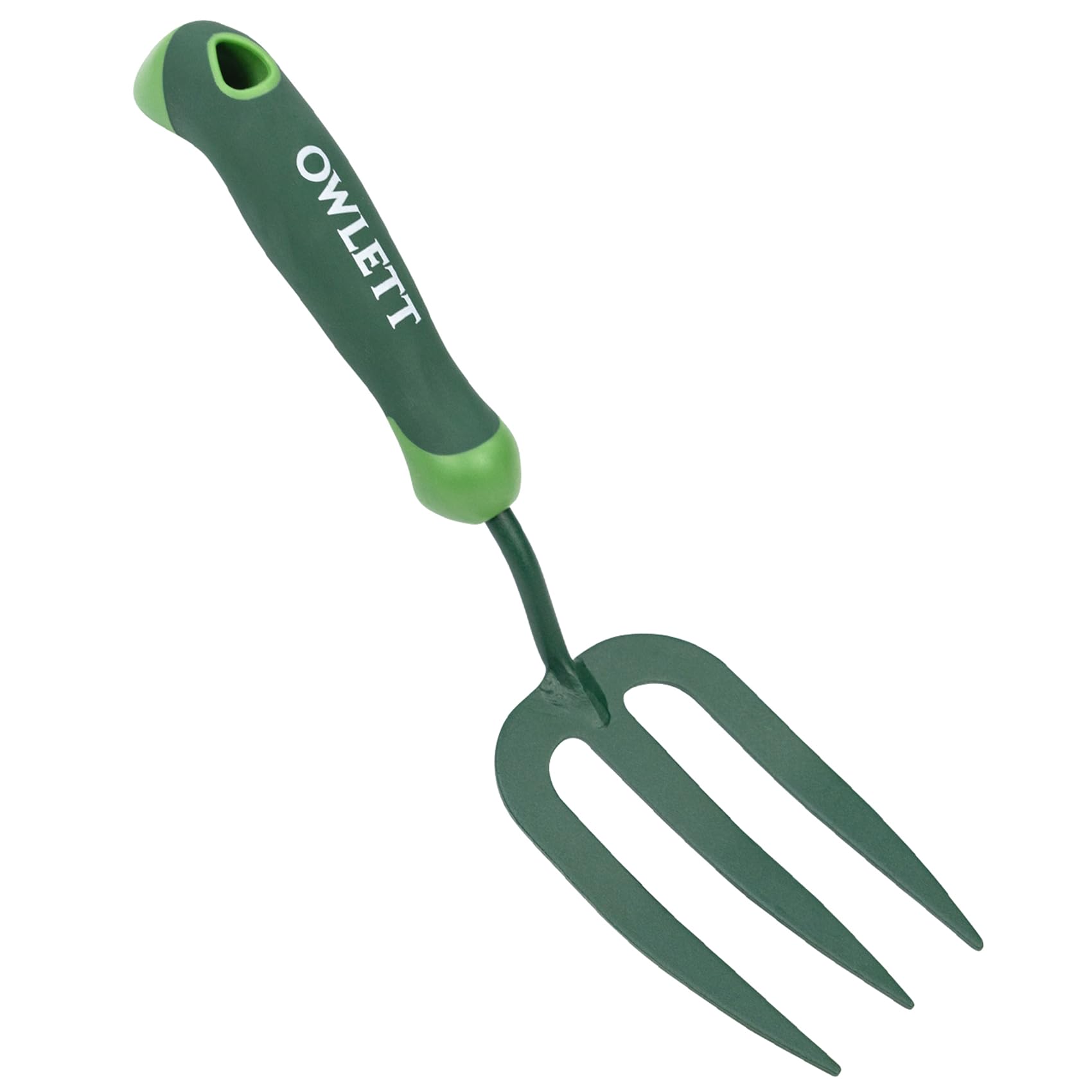 Owlett Rust Resistant Hand Fork Carbon Steel Rubber Handle