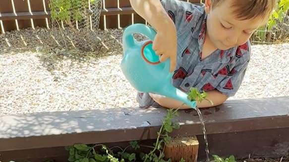 Green Toys Turquoise Watering Can 100% Recycled Plastic