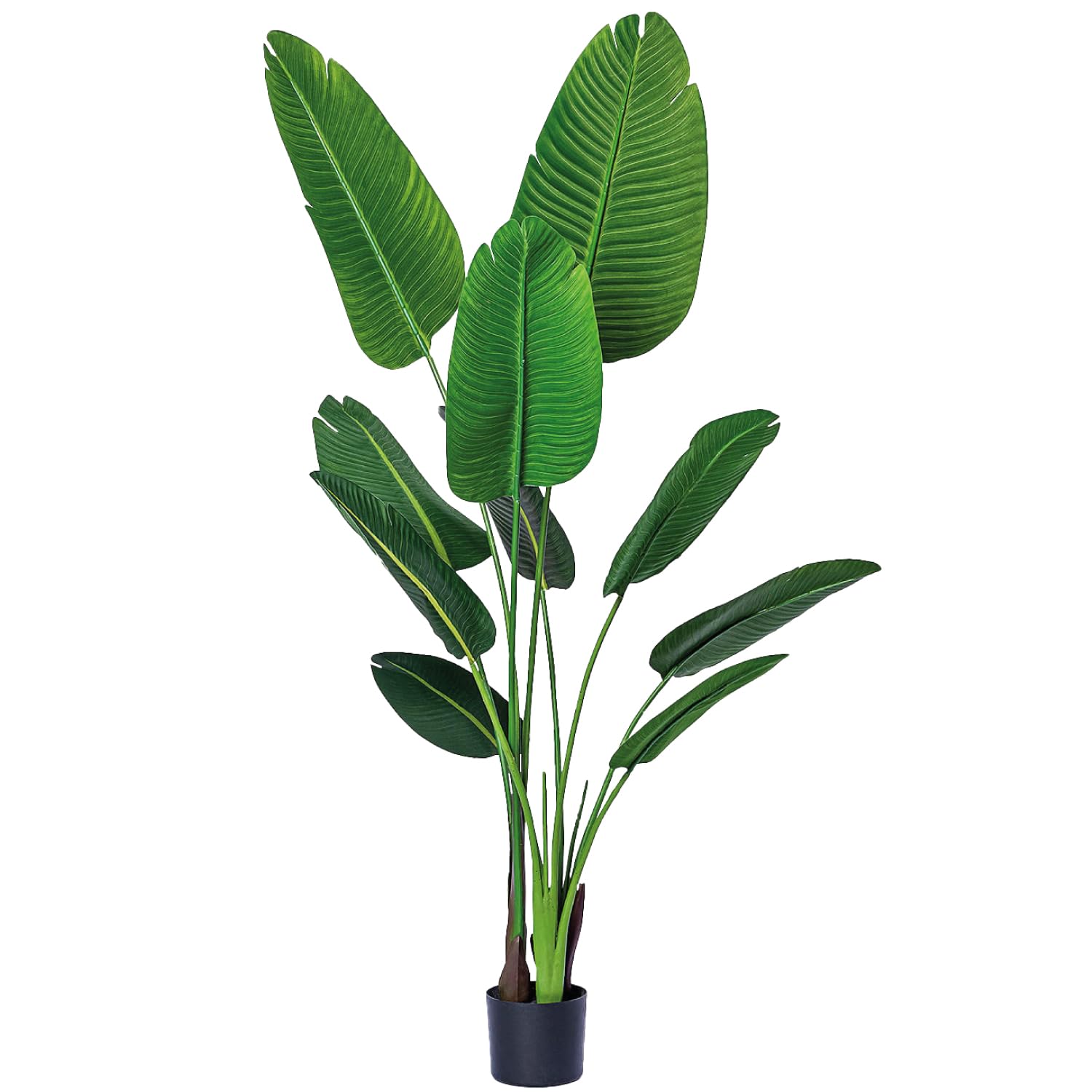 Bagari 5 Ft Bird Of Paradise Artificial Plant Green Potted