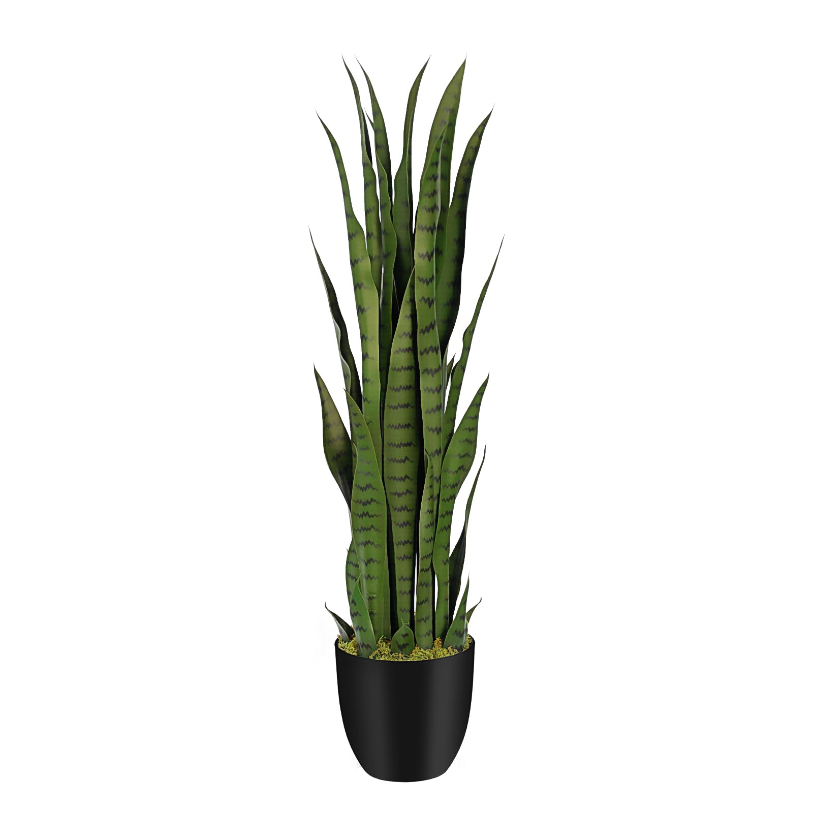 Keeplush 3ft Artificial Snake Plant Green Sansevieria