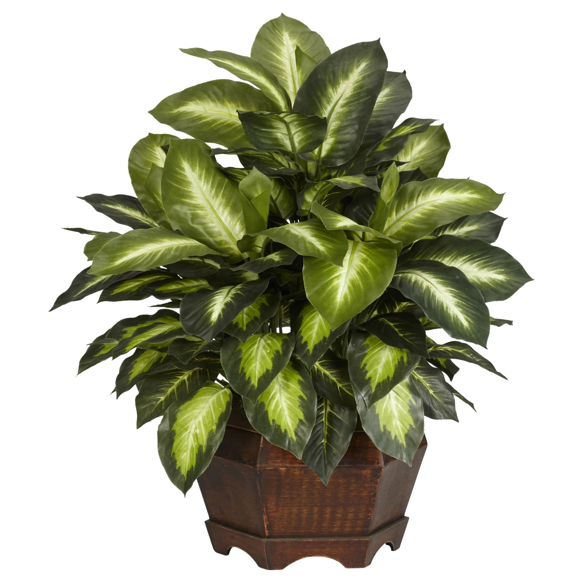 Nearly Natural 24 Inch Dieffenbachia Artificial Plant Green